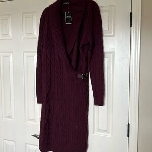 Ralph Lauren cable knit sweater dress